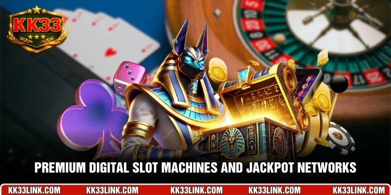 Premium digital slot machines and jackpot networks