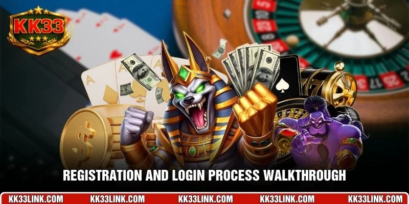 Registration and login process walkthrough