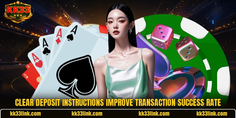 Clear deposit instructions improve transaction success rate