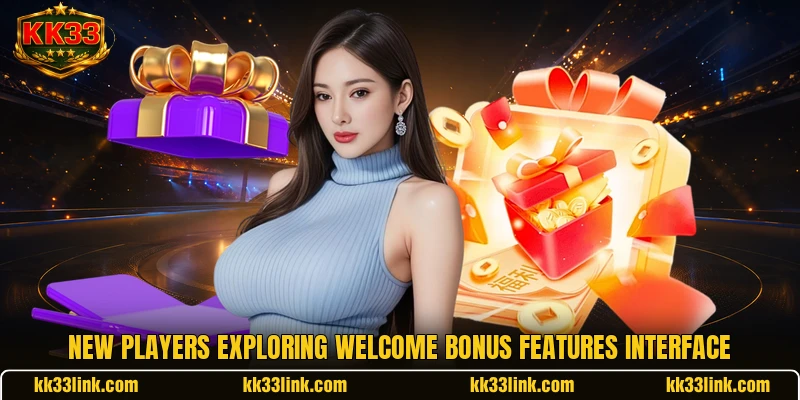 New players exploring welcome bonus features interface