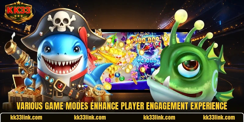 Various game modes enhance player engagement experience