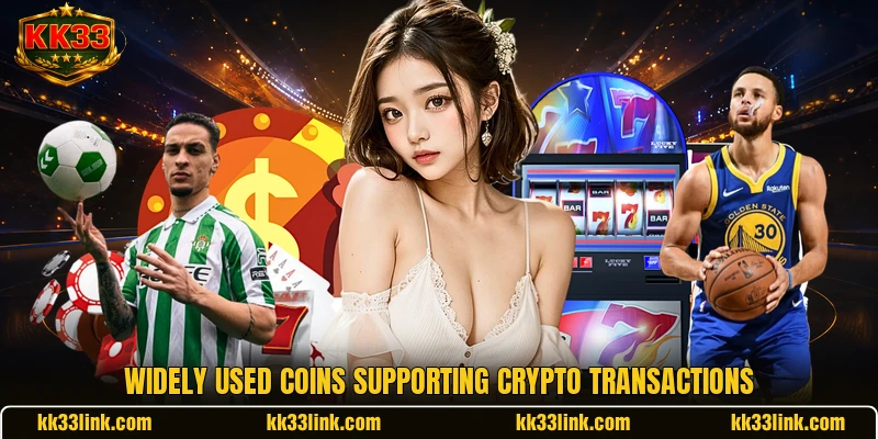 Widely used coins supporting crypto transactions