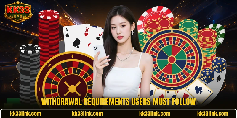 Withdrawal requirements users must follow